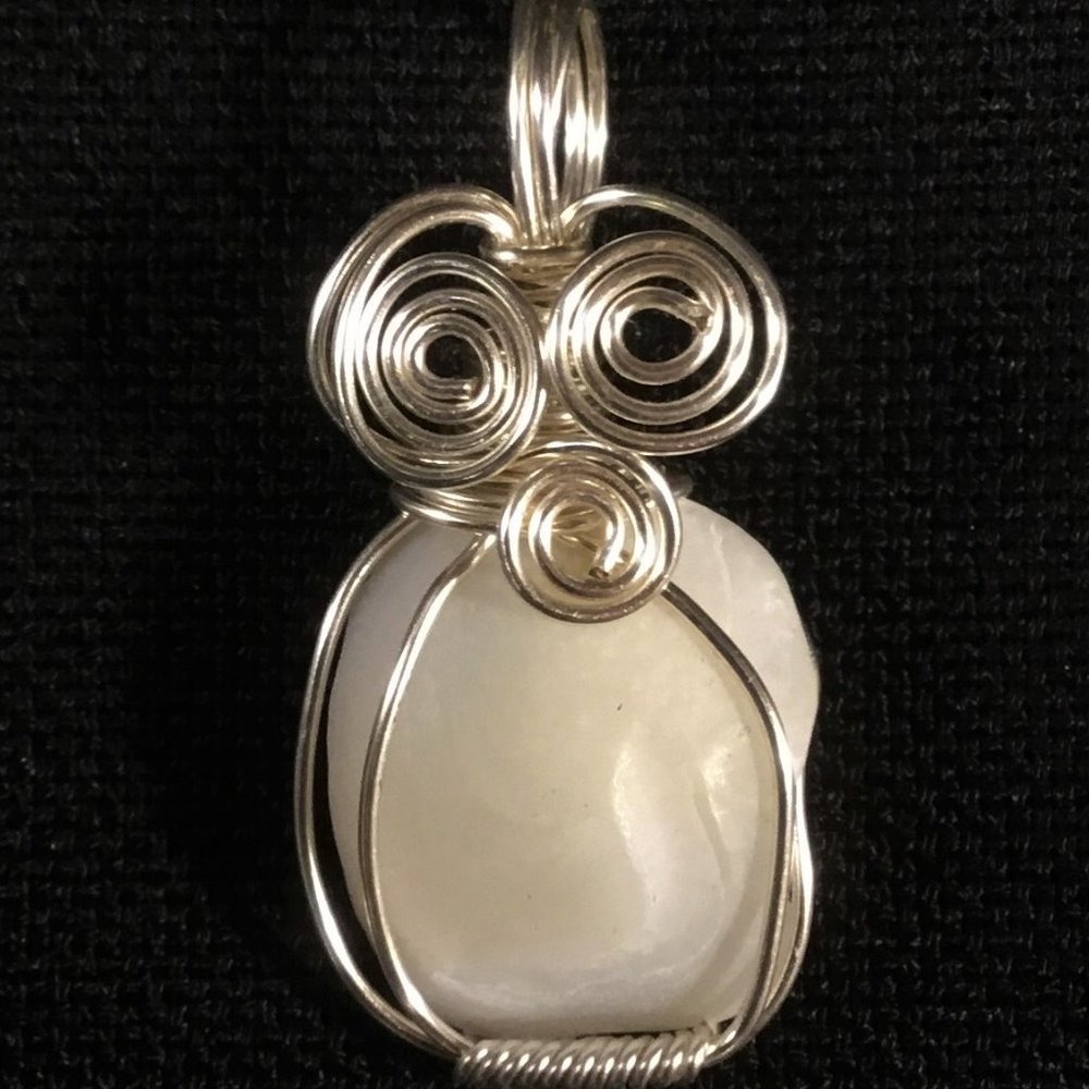 White Stone Pendant
